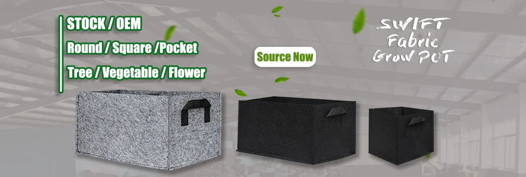 in Stock Garden Planter Bag Heavy Duty Fabric Large Mushroom Felt Grow Bag Square or Rectangle