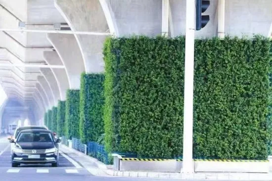 이동식 식물 벽 쌓을 수 있는 플라스틱 3개의 주머니 야외 정원 식물 수직 벽 교수형 벽 재배자