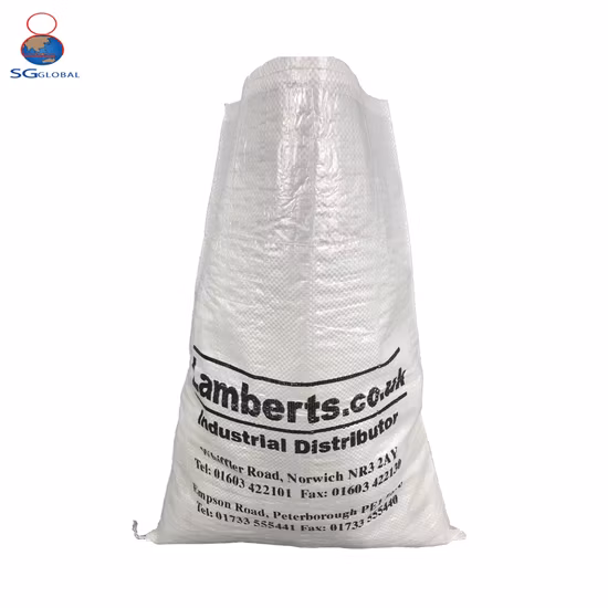 쌀 플라스틱, 폴리프로필렌 및 ​​PP 직물로 만든 흰색 사일리지 라피아 보관 가방