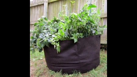 손잡이가 있는 감자 식물 용기용 패브릭 펠트 5갤런 스마트 성장 가방